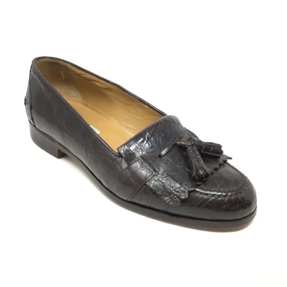Bragano Cole Haan Loafers Shoes Size 7 Alligator main image 6